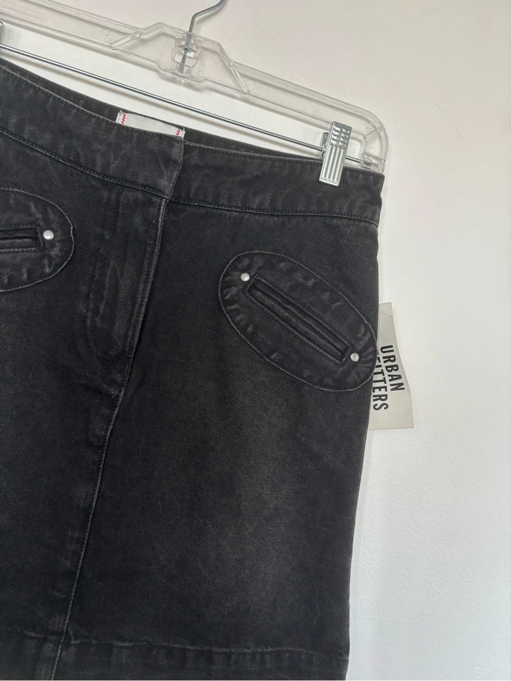 Urban Outfitters BDG Quin Denim Mini Skirt with Statement Pockets Cotton